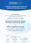 Diplom Osobnost NNO 2016 Zlínského kraje 2016
