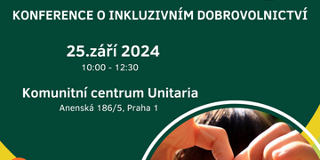 Pozvánka - konference "Dobrovolnictví je pro každého"